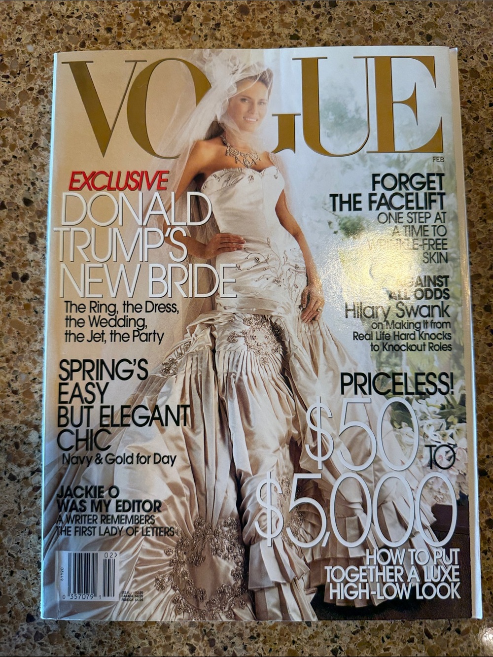 Vogue magazine February 2005 Melania Trump